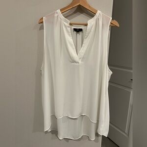 J. Crew Factory Ivory Sleeveless Blouse